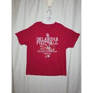 The Victory Shirt Mens Crimson Cotton XL Oklahoma Sooners Peach Bowl Gameday